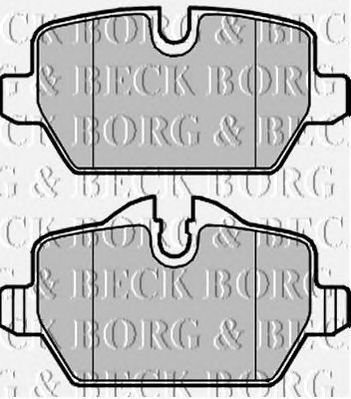 BORG & BECK bbp1960 -  Комплект тормозных колодок, дисковый тормоз